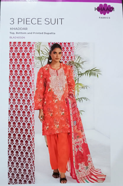 Shop Khaadi Women's khaddar 3piece printed Suits save 35% off